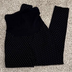 Maternity Black and White Polka Dot pant